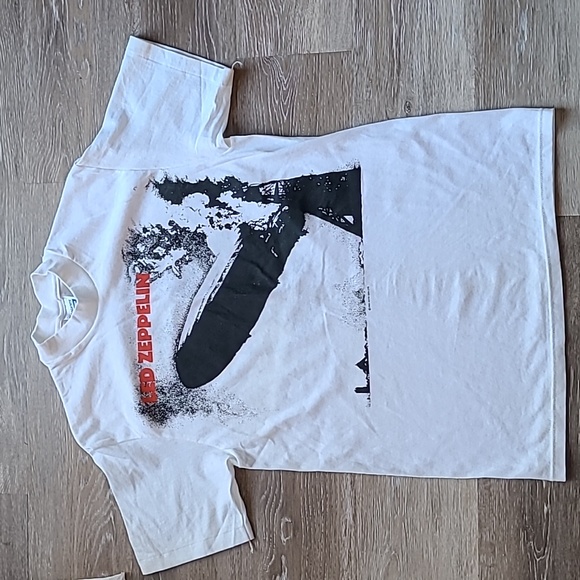 Vintage Led Zeppelin 1984 Tour Band T-Shirt Size Medium